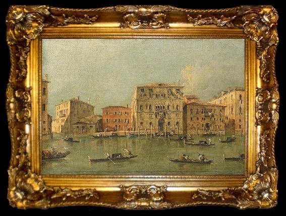framed  Francesco Guardi View of the Palazzo Loredan dell